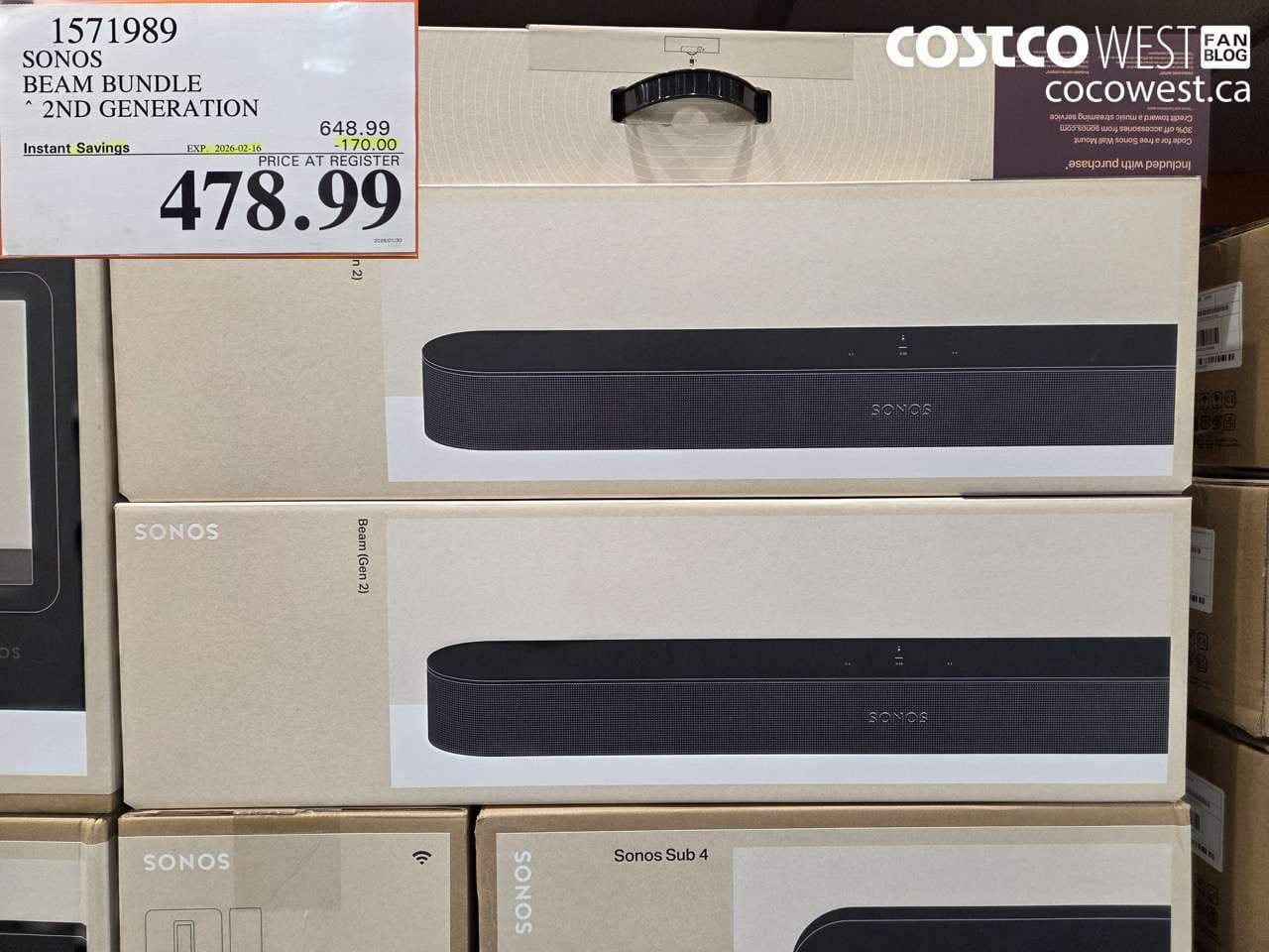 SONOS BEAM (GEN 2) BUNDLE