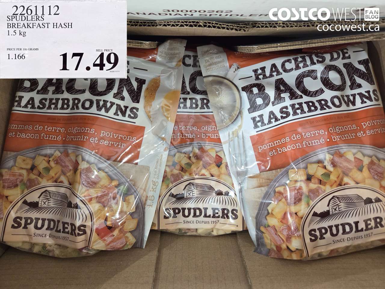 SPUDLERS BREAKFAST HASH 1.5 KG