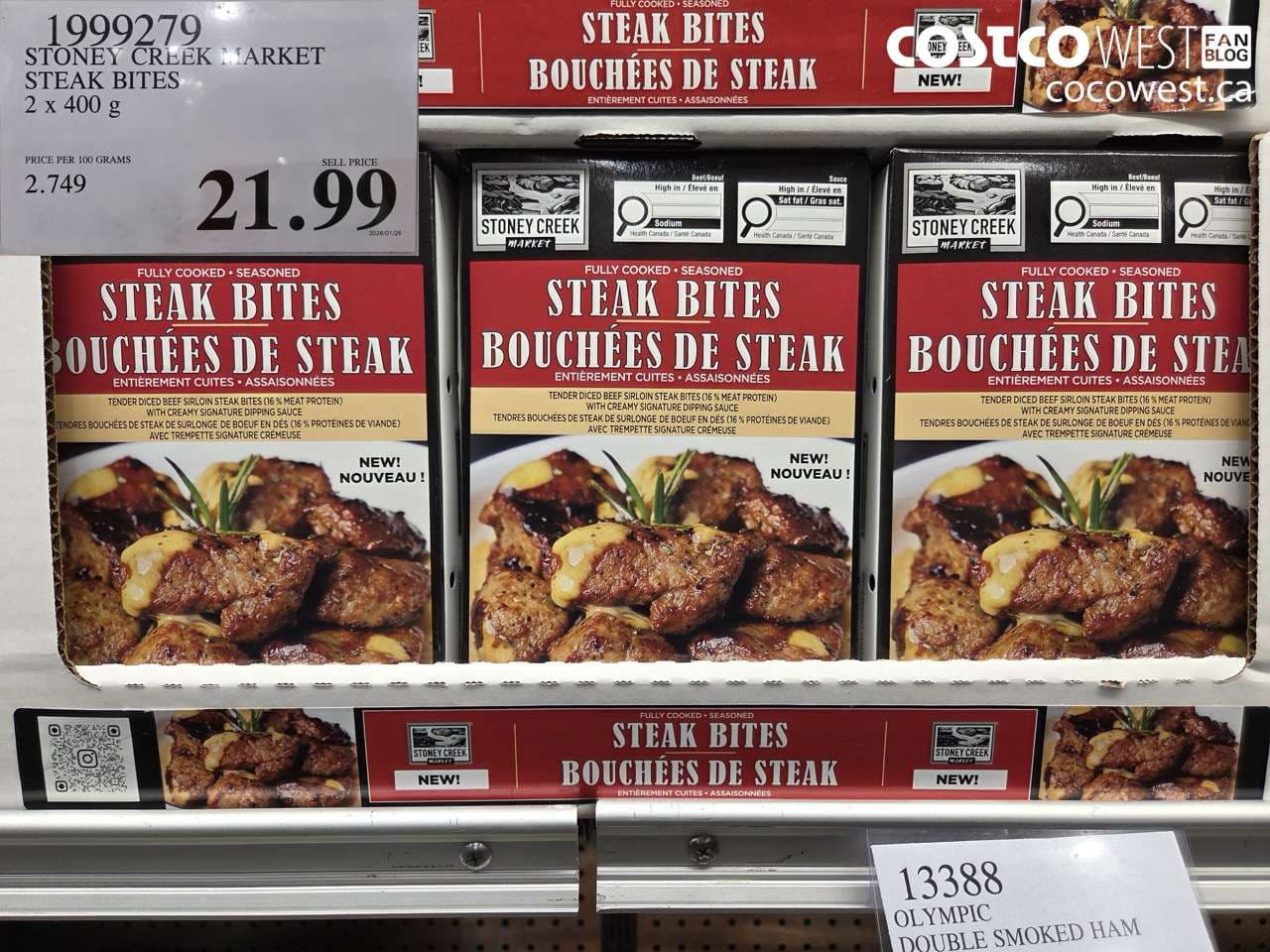 STONEY CREEK MARKET STEAK BITES 2 X 400G