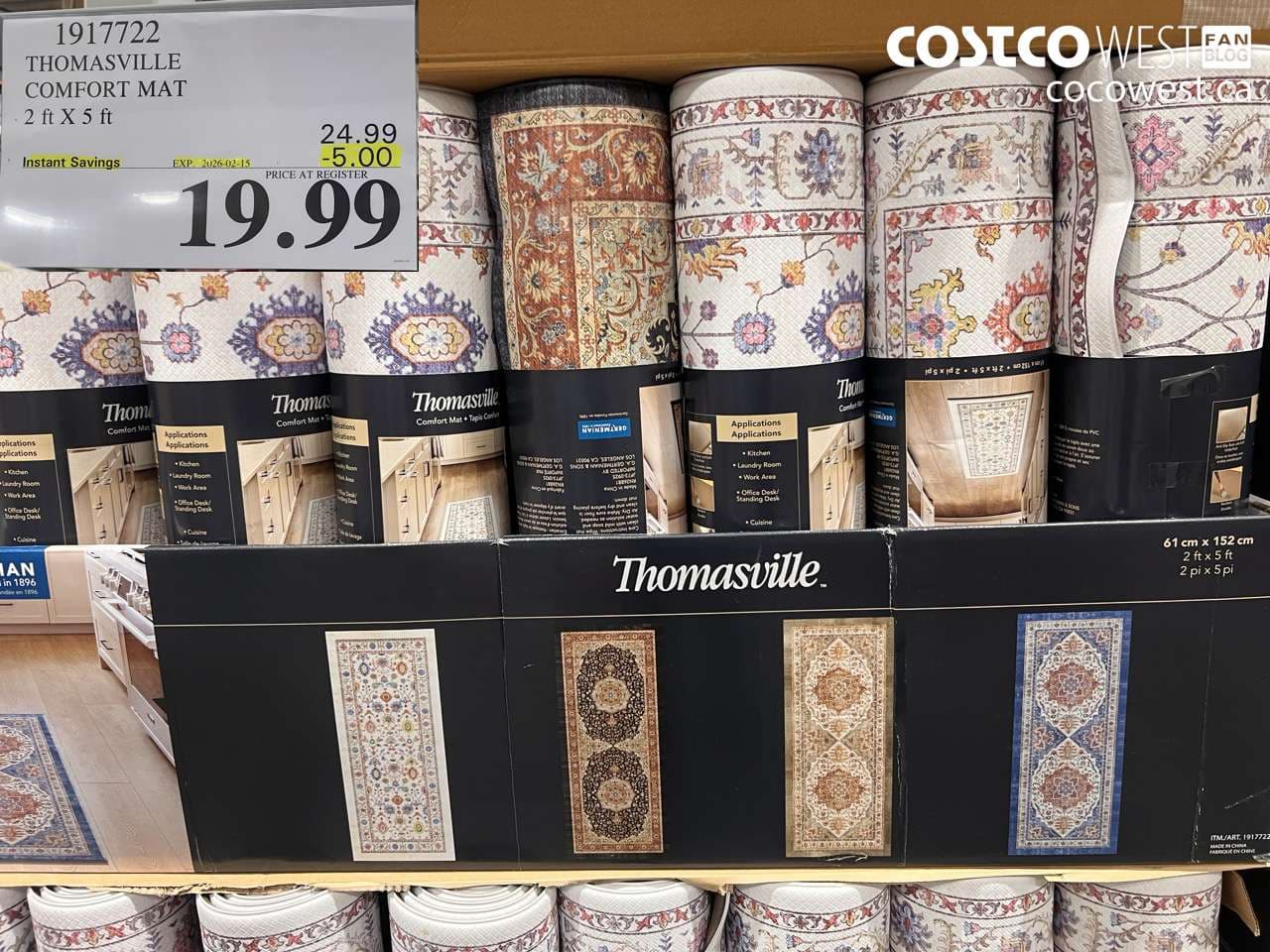 THOMASVILLE COMFORT MAT 2FT X 5FT