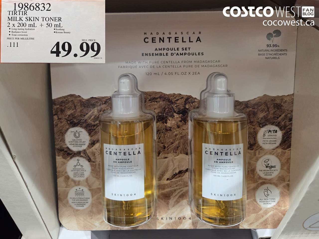 TIRTIR MILK SKIN TONER 2 X 200ML + 50ML