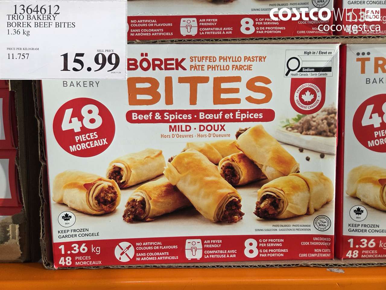 TRIO BAKERY BOREK BEEF BITES 1.36 kg