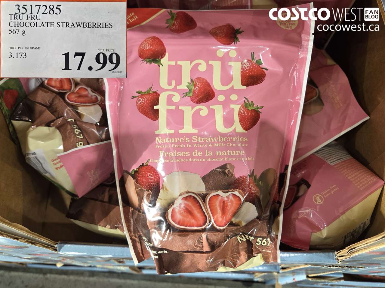 TRU FRU CHOCOLATE STRAWBERRIES 567 g