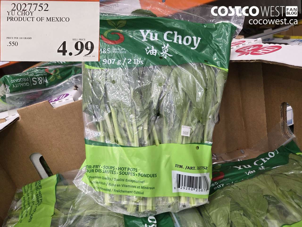 YU CHOY PRODUCT OF MEXICO