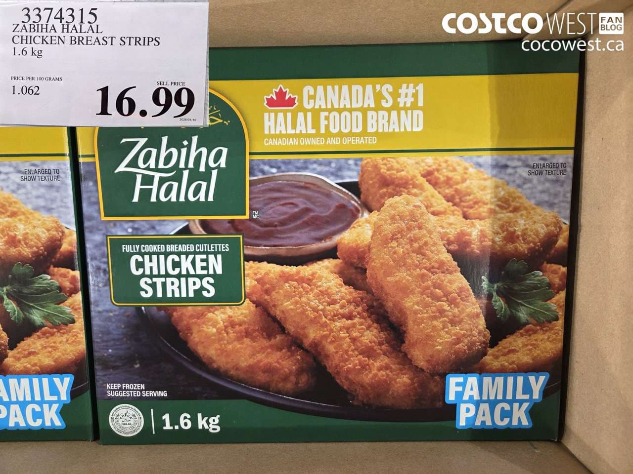 ZABIHA HALAL CHICKEN BREAST STRIPS 1.6 kg