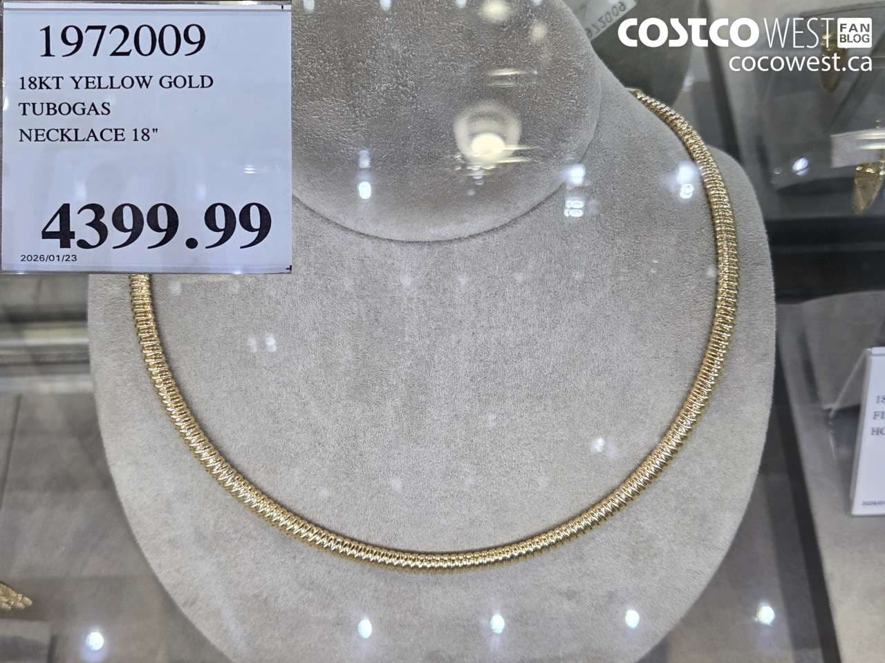 18KT YELLOW GOLD TUBOGAS NECKLACE