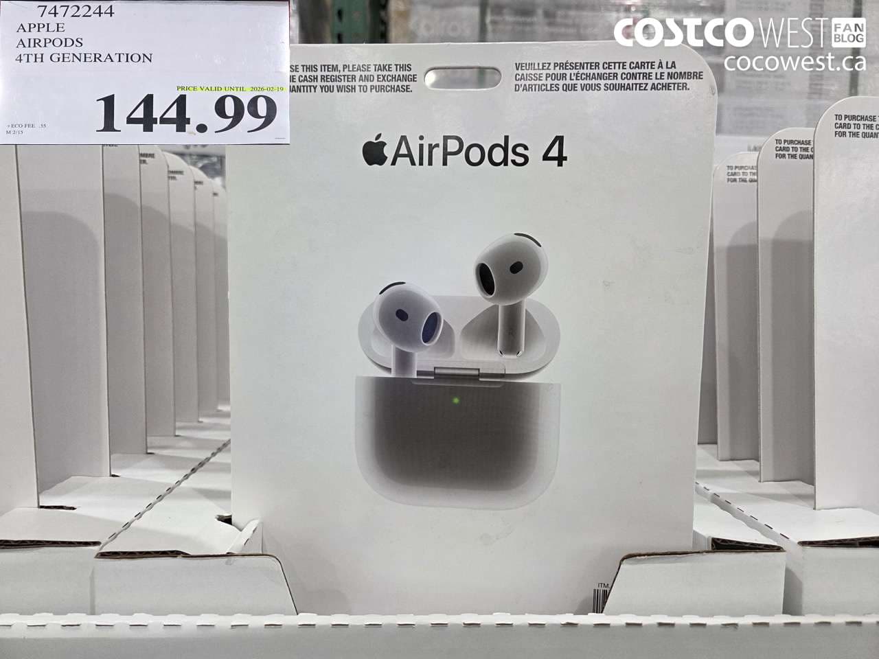 APPLE AIRPODS 4TH GENERATION (EXPIRES ON 2026-02-19)