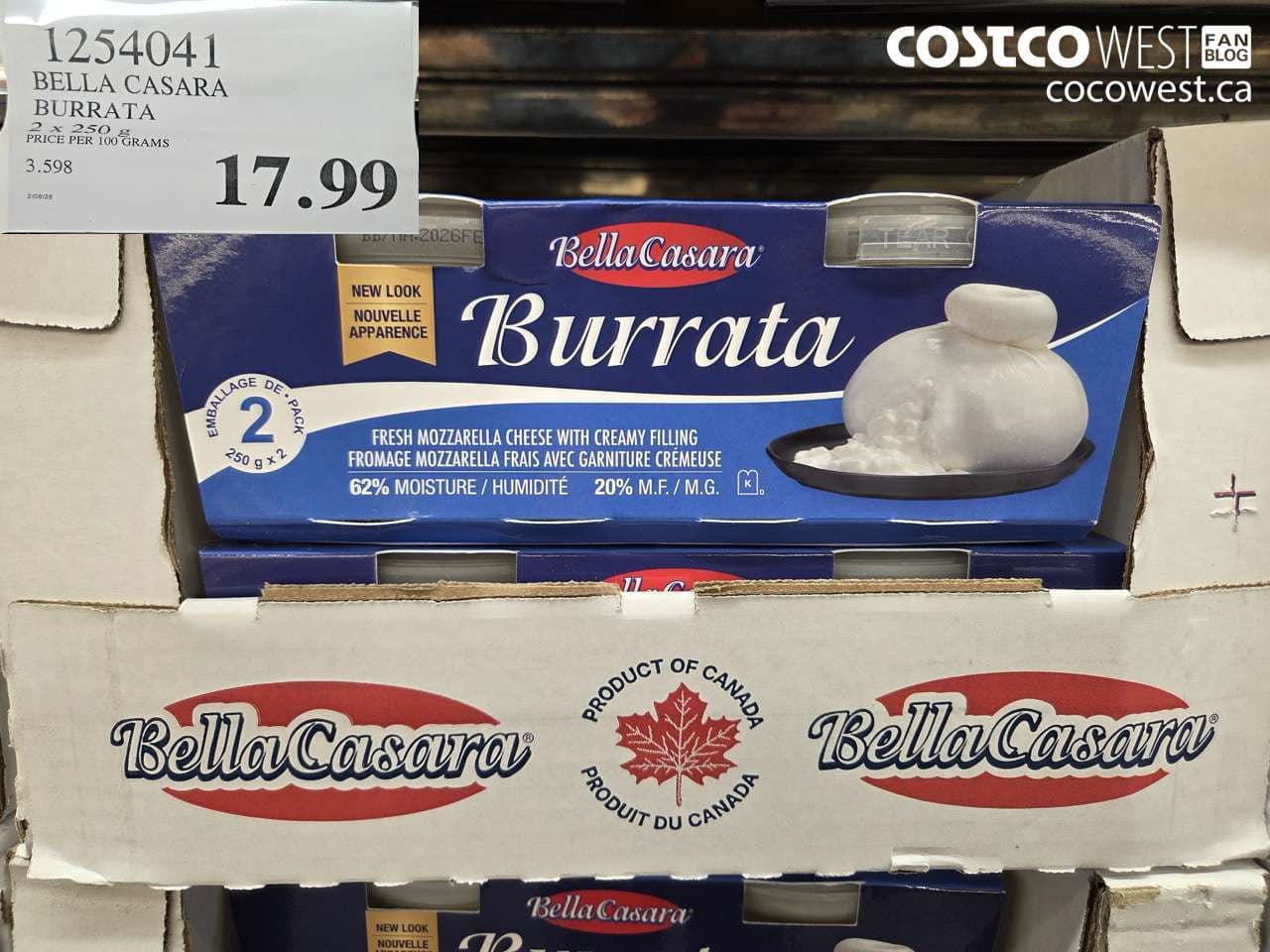 BELLA CASARA BURRATA 2 X 250G
