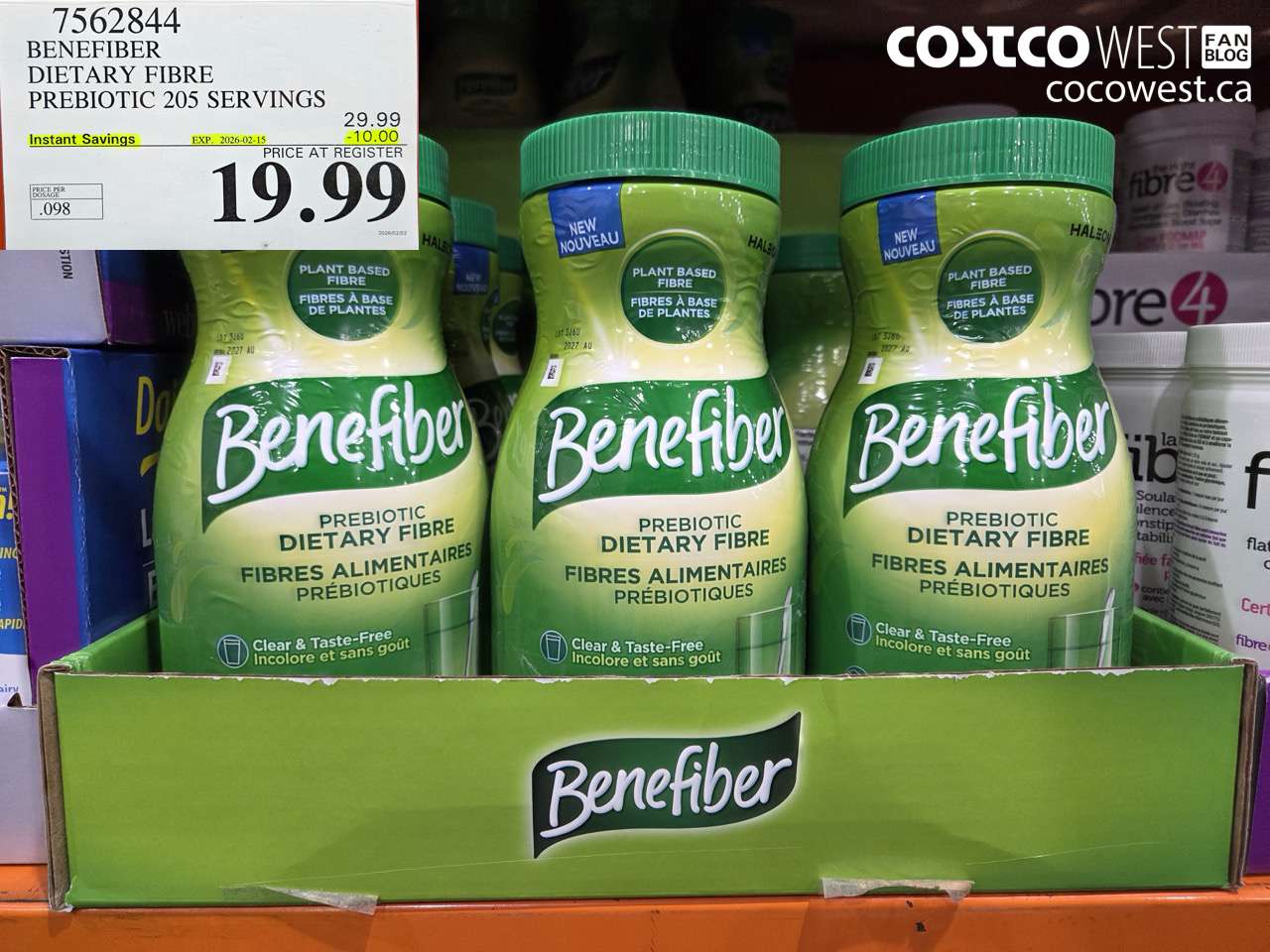 BENEFIBER DIETARY FIBRE PREBIOTIC 820G