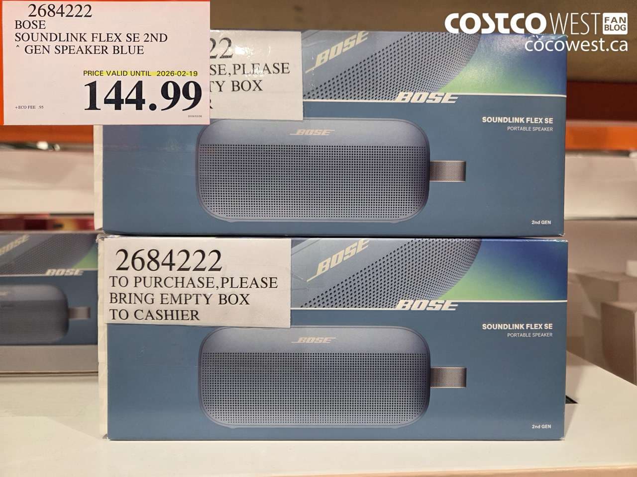 BOSE SOUNDLINK FLEX SE 2ND GEN SPEAKER BLUE (EXPIRES ON 2026-02-19)