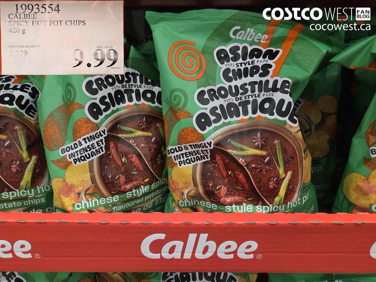 calbee spicy hot pot chips 420 g