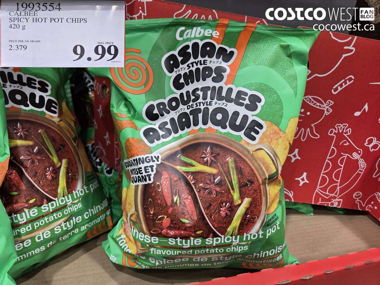 CALBEE SPICY HOT POT CHIPS 420 g