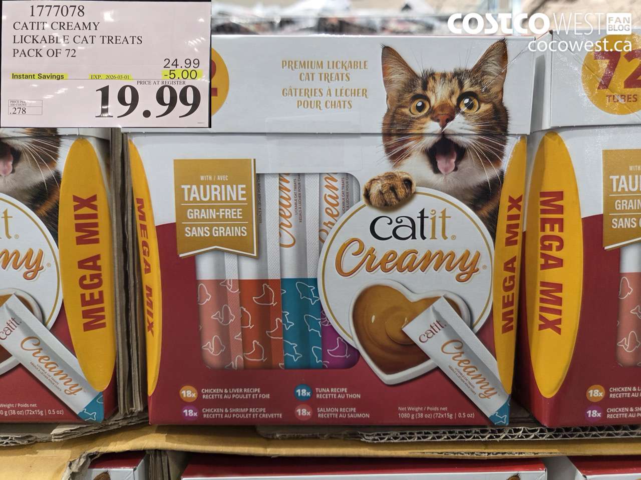catit creamy lickable cat treats pack of 72