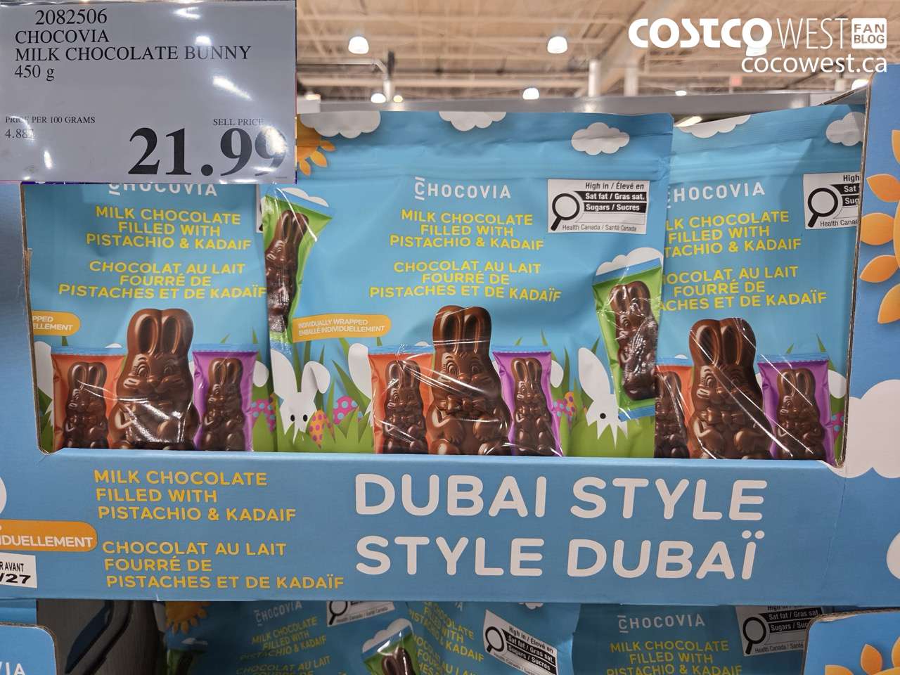 CHOCOVIA MILK CHOCOLATE BUNNY 450G