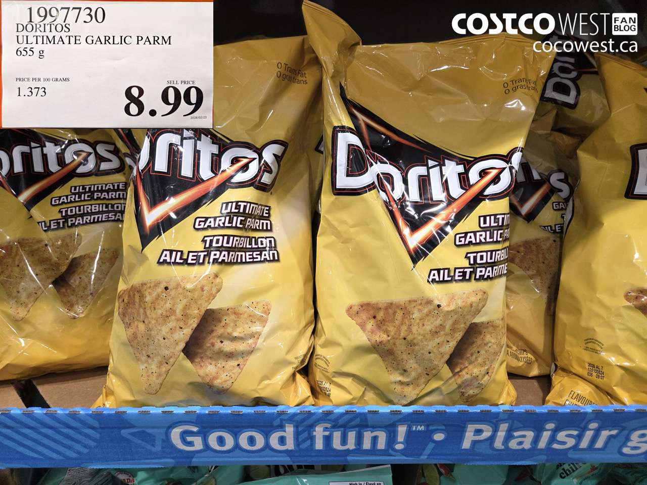 doritos ultimate garlic parm 655 g