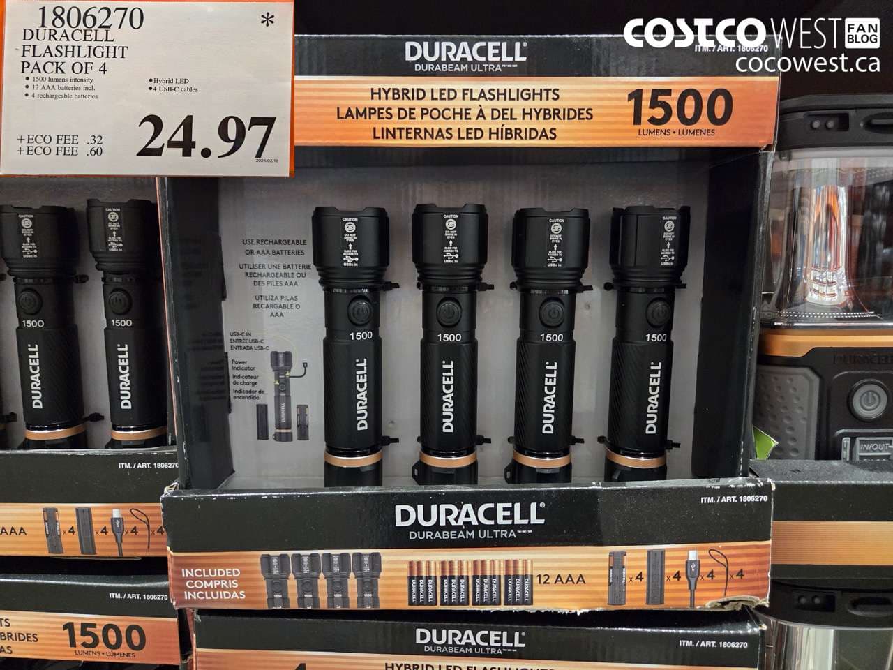 duracell flashlight pack of 4