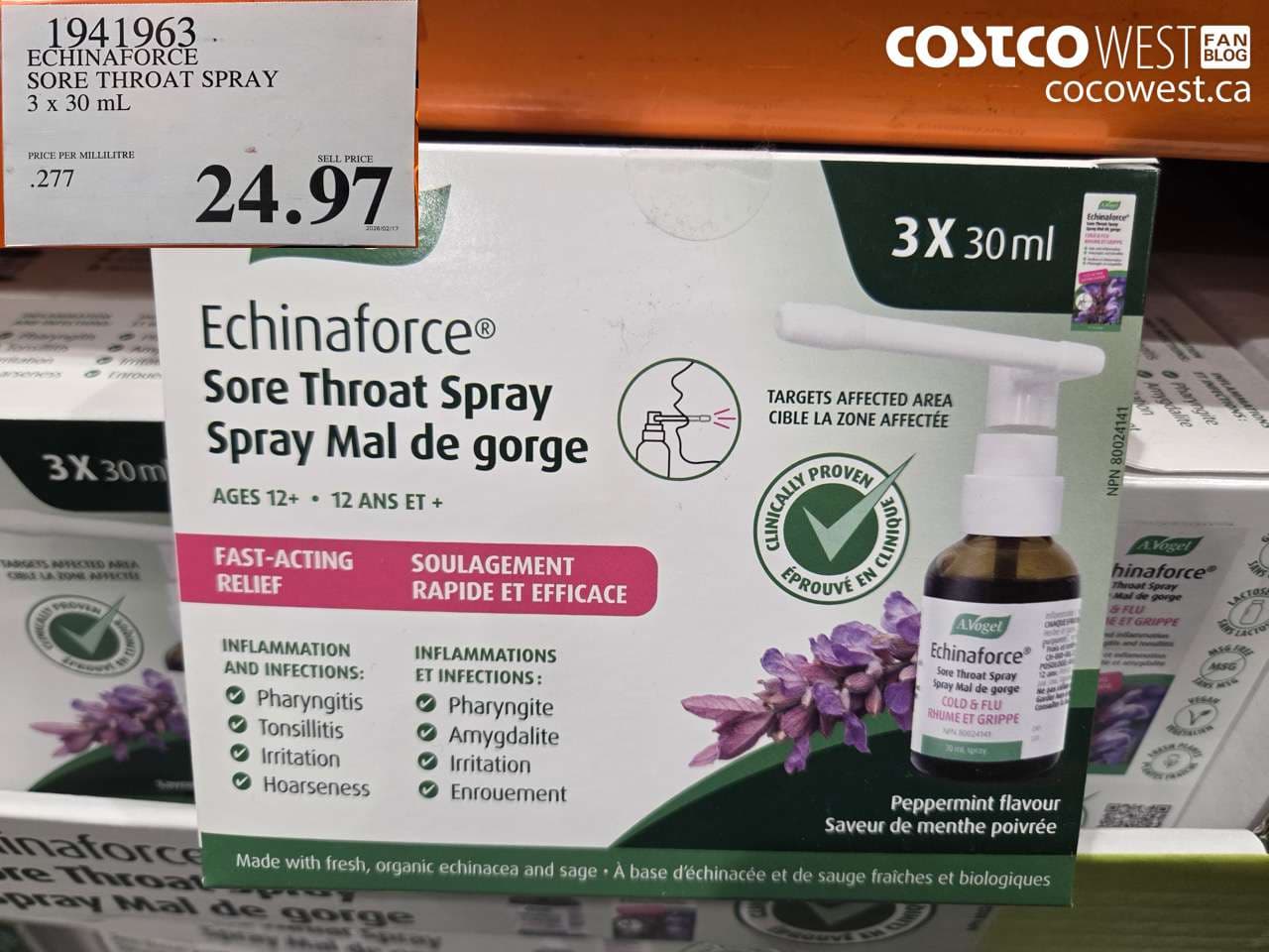 ECHINAFORCE SORE THROAT SPRAY 3 x 30 mL