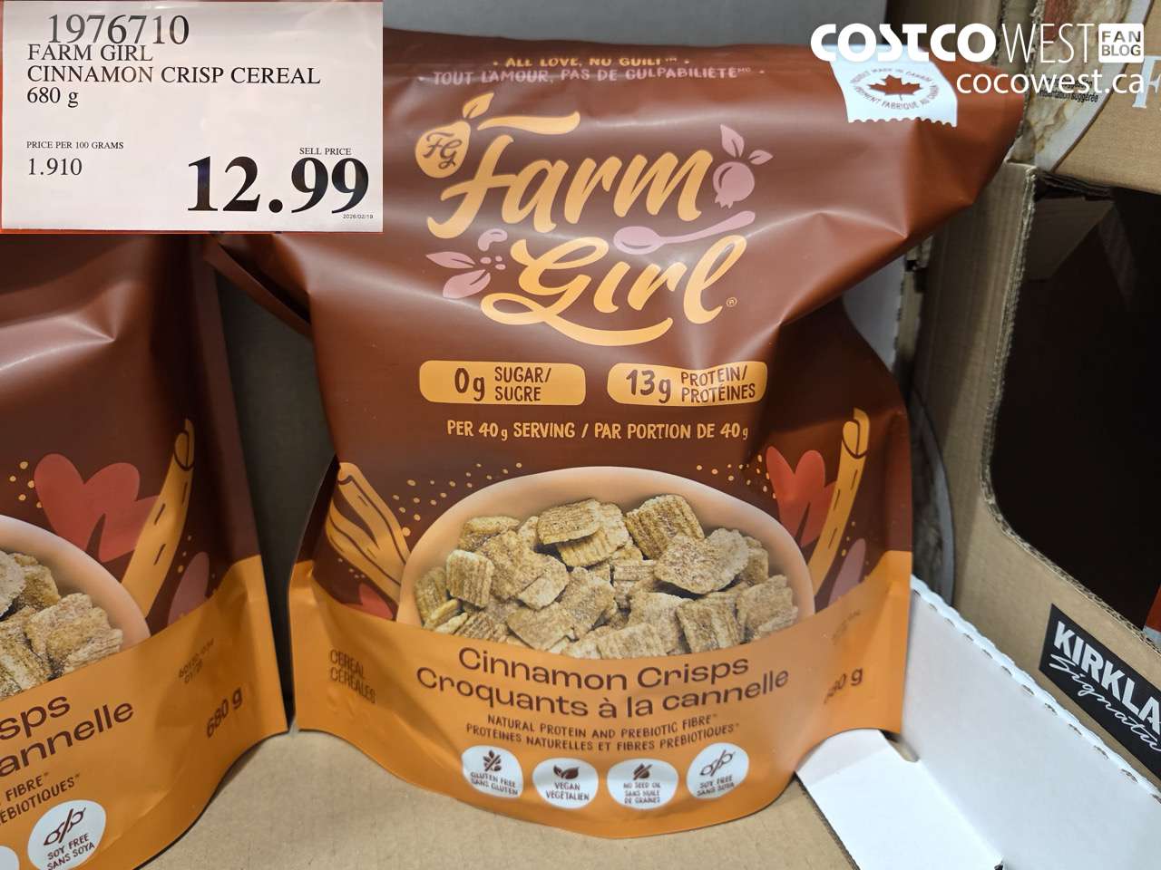 FARM GIRL CINNAMON CRISP CEREAL 680 g