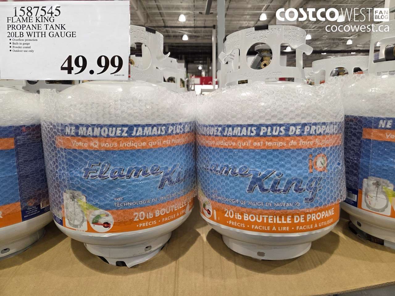 FLAME KING PROPANE TANK 20LB WITH GAUGE