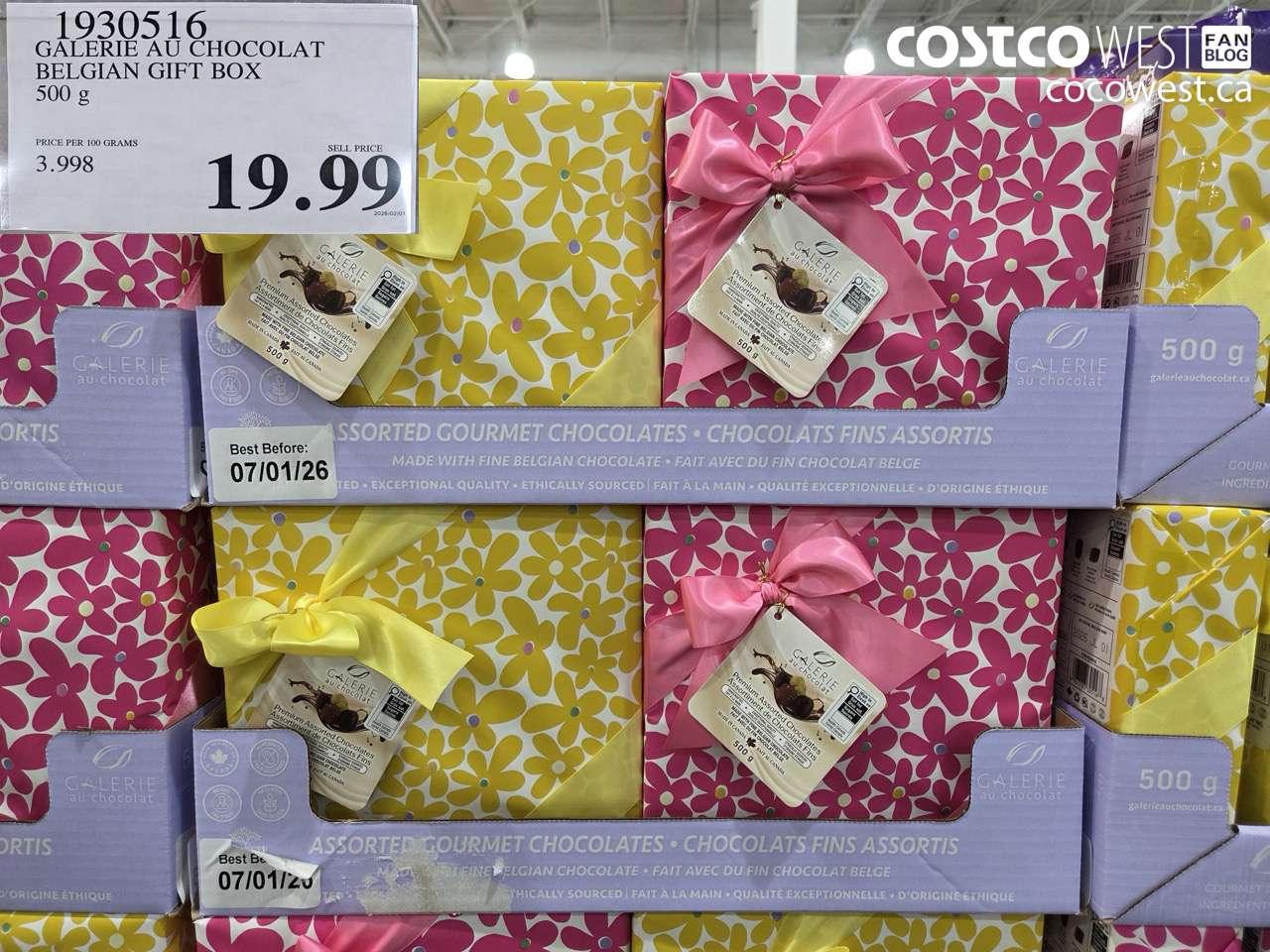 GALERIE AU CHOCOLAT BELGIAN GIFT BOX 500G