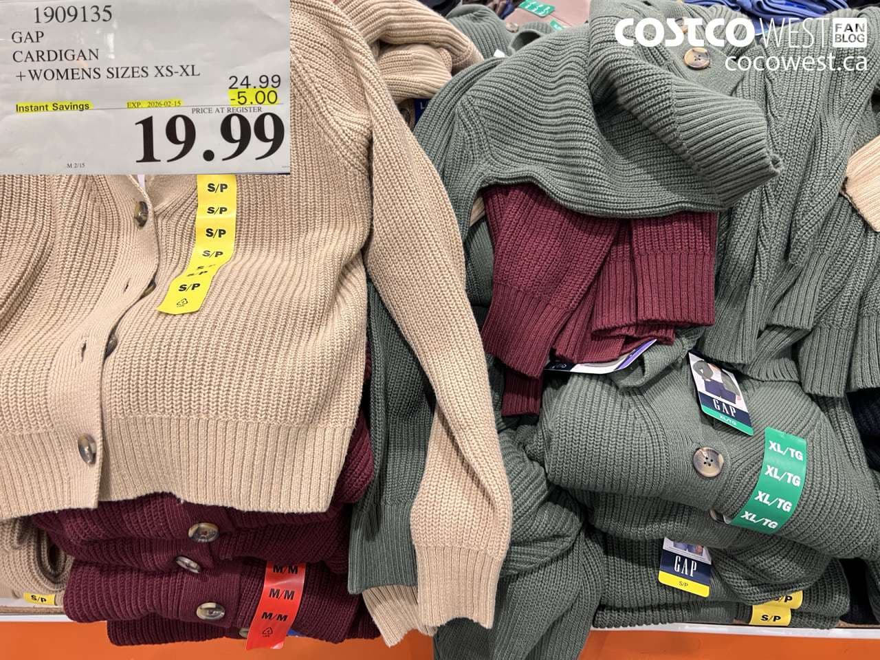 GAP CARDIGAN + WOMENS SIZES XS-XL