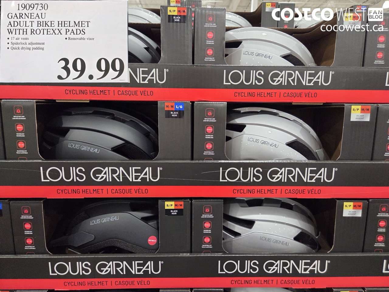 garneau adult bike helmet with rotexx pads