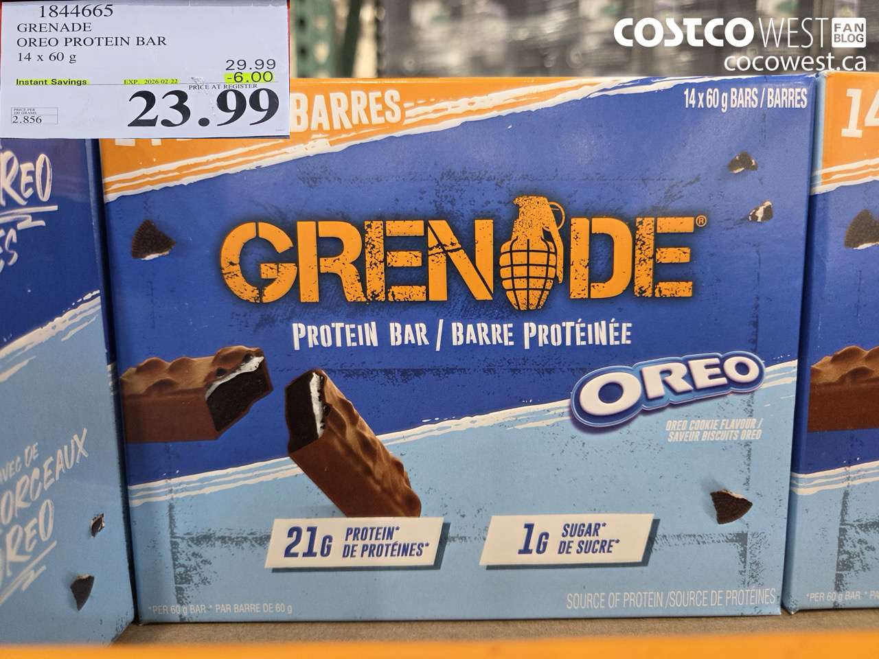 GRENADE OREO PROTEIN BAR 14 x 60 g