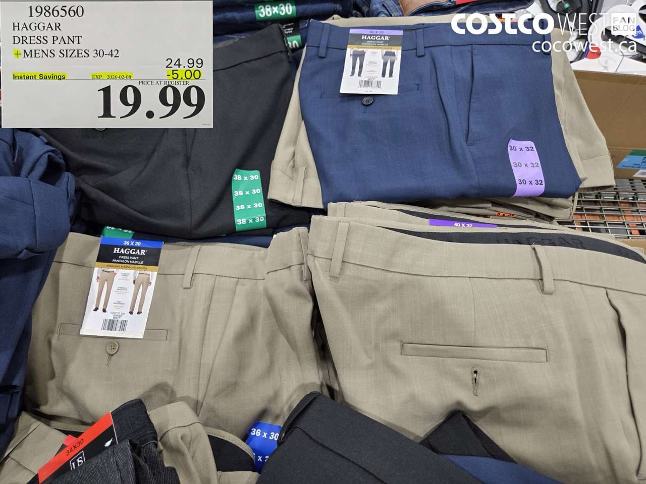 HAGGAR DRESS PANT MENS SIZES 30-42