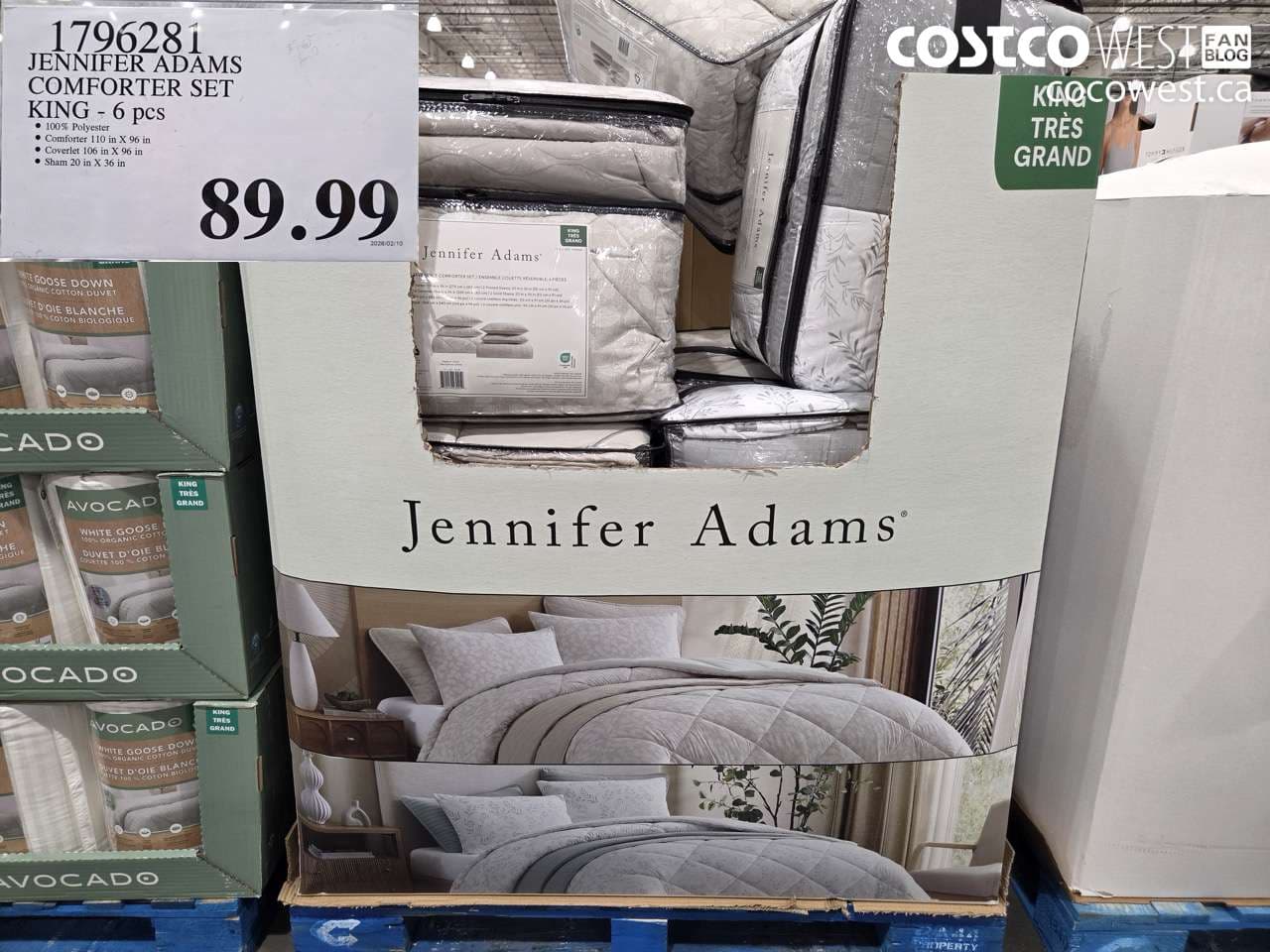 JENNIFER ADAMS COMFORTER SET KING - 6 pcs
