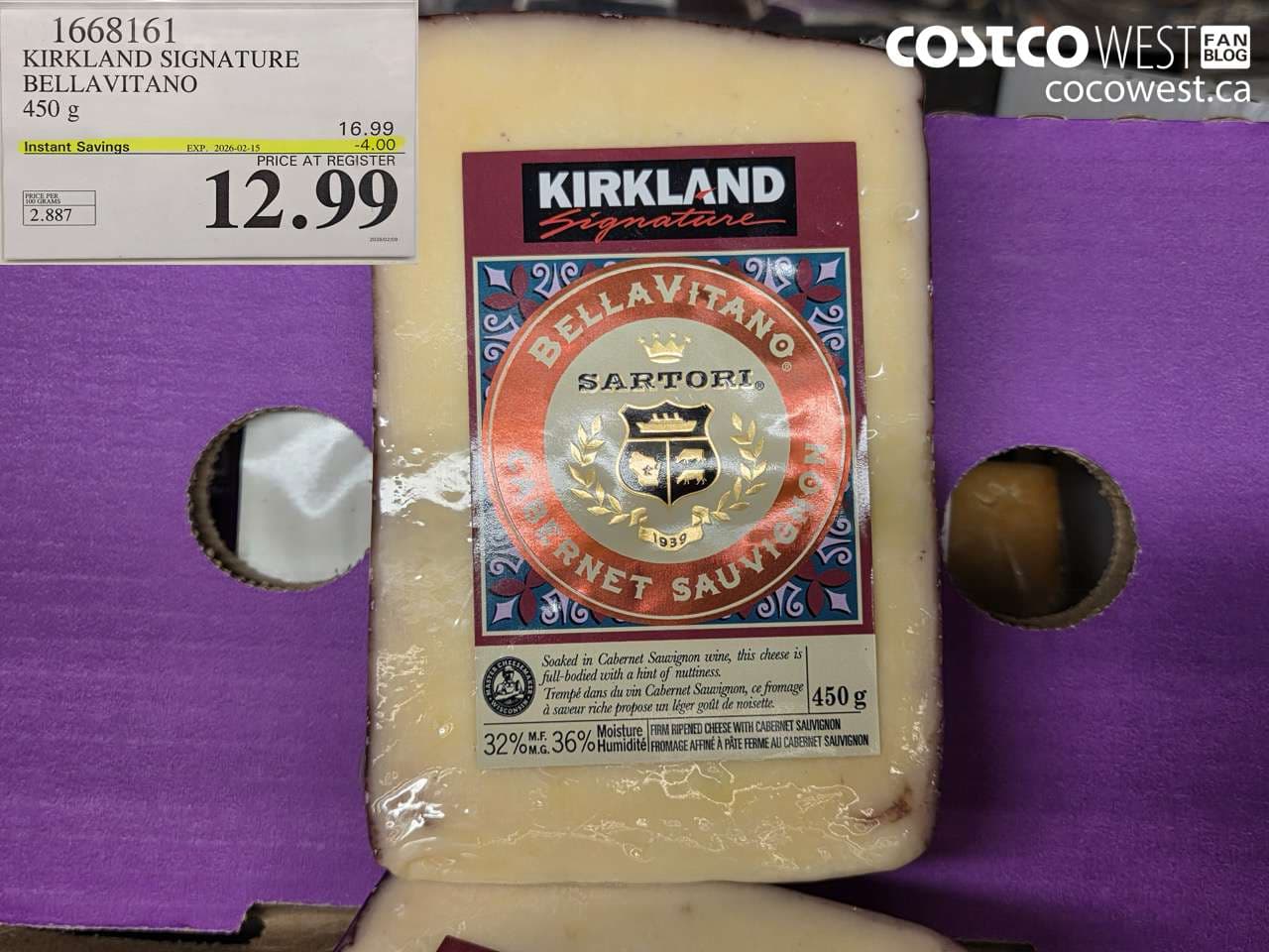 KIRKLAND SIGNATURE BELLAVITANO 450 g