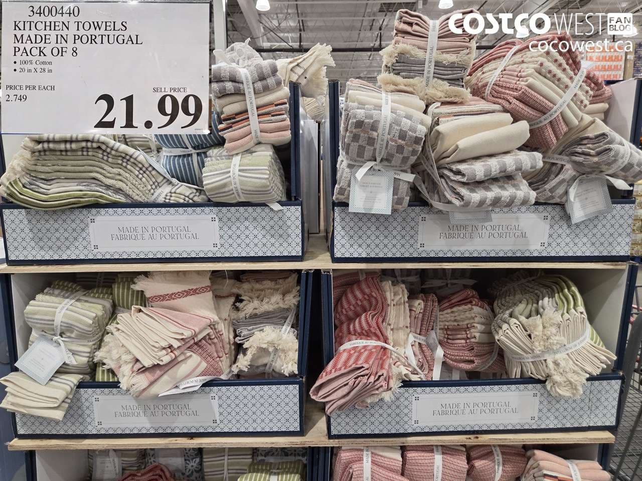 kitchen towels made in portugal pack of 8