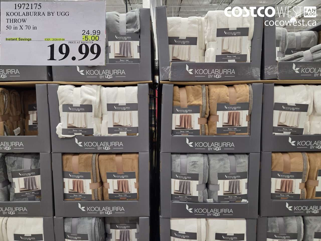 KOOLABURRA BY UGG THROW 50 IN X 70 IN