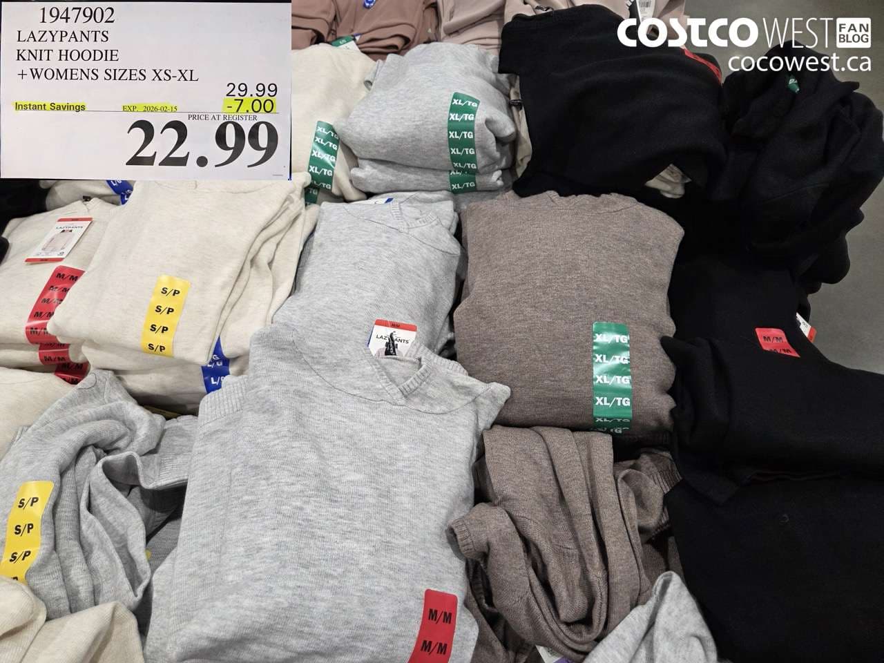 LAZYPANTS KNIT HOODIE + WOMENS SIZES XS-XL