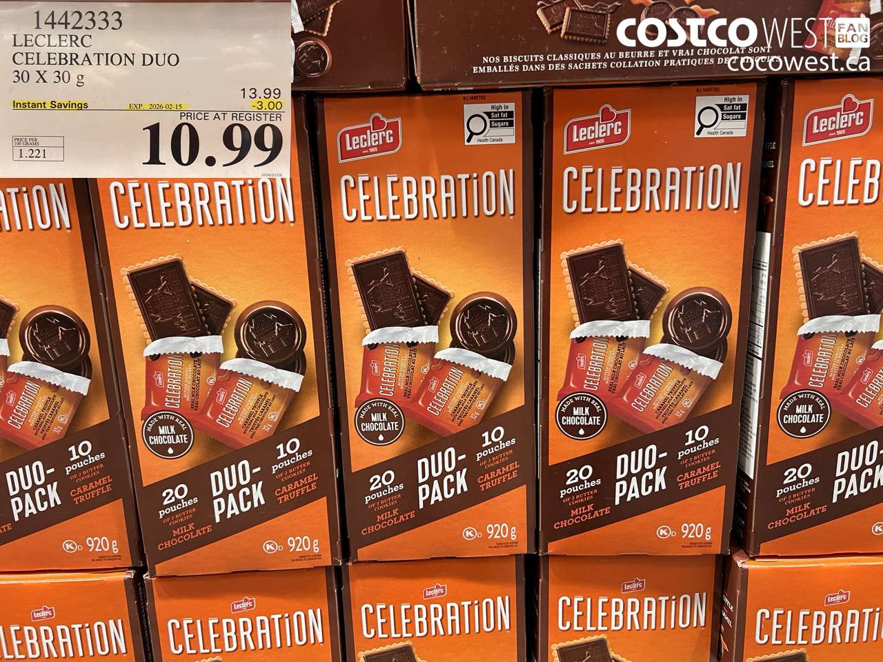 LECLERC CELEBRATION DUO 30 X 30 g