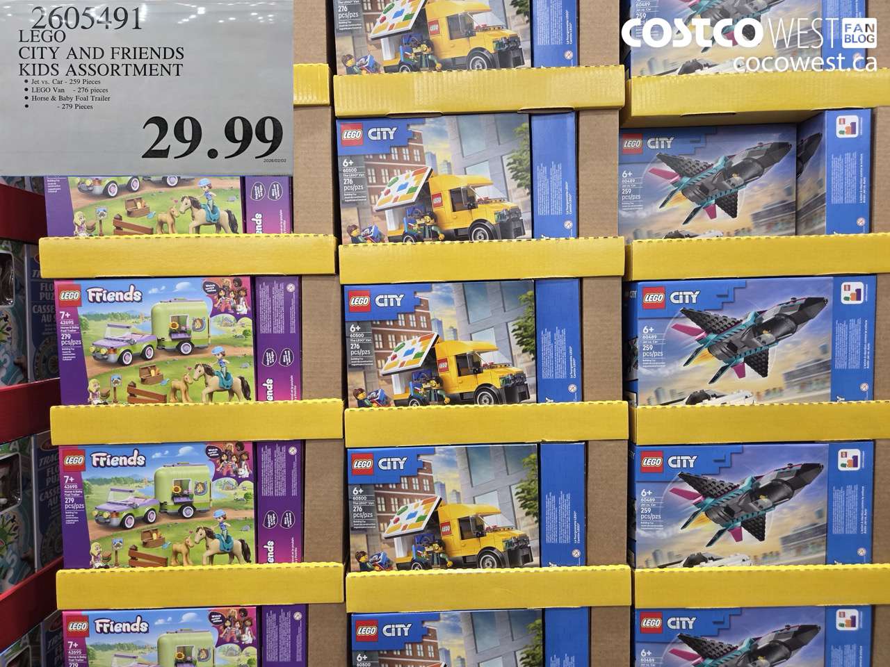 LEGO CITY AND FRIENDS KIDS ASSORTMENT