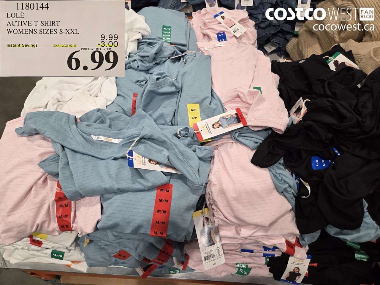 LOLË ACTIVE T-SHIRT WOMENS SIZES S-XXL