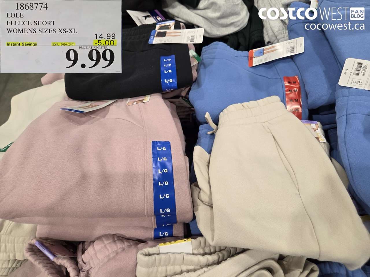 lole fleece short womens sizes xsxl