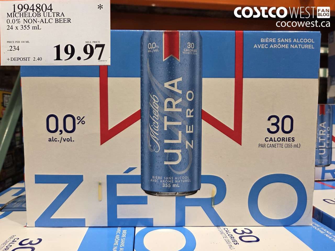 michelob ultra 00 nonalc beer 24 x 355 ml