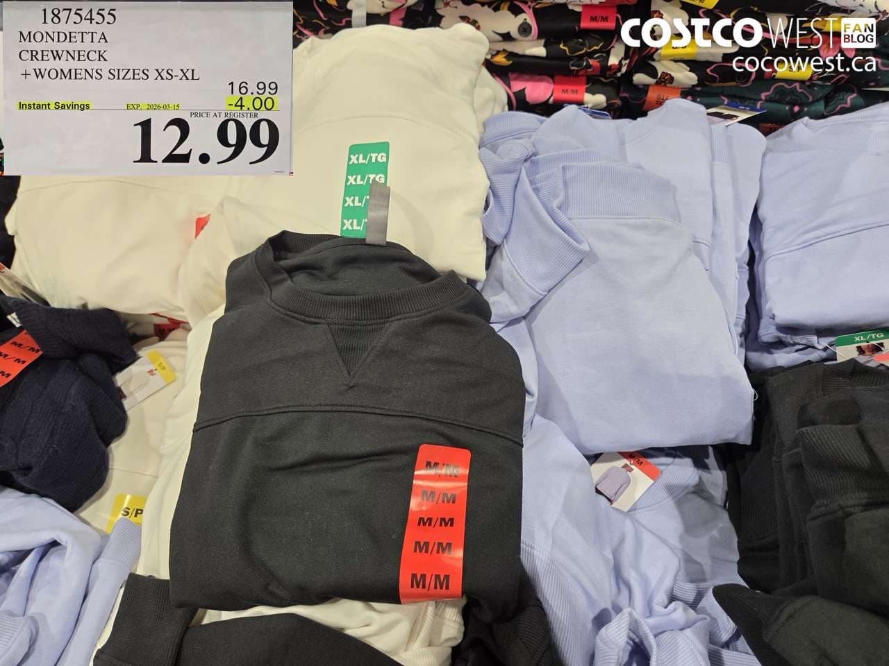 MONDETTA CREWNECK + WOMENS SIZES XS-XL