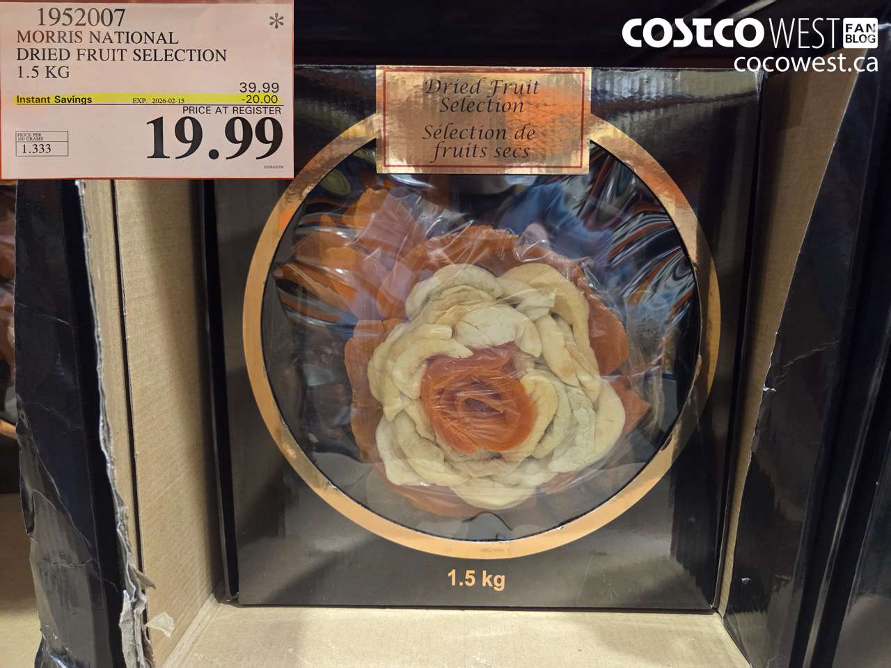 MORRIS NATIONAL DRIED FRUIT SELECTION 1.5 KG