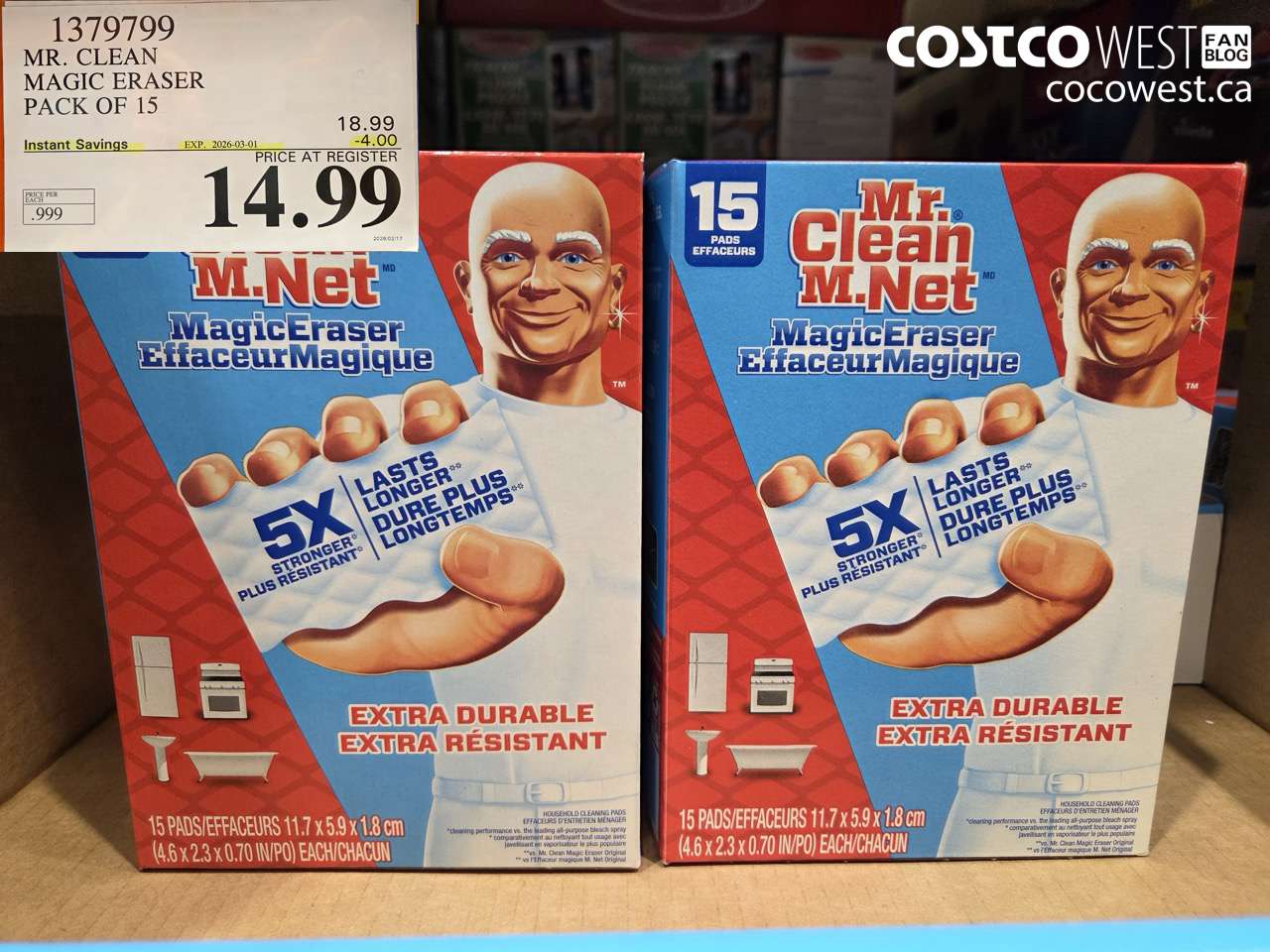 mr clean magic eraser pack of 15