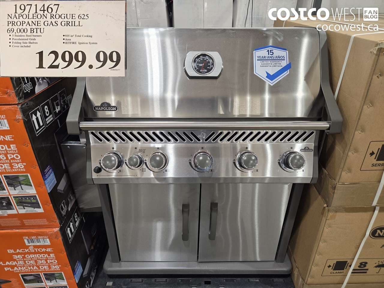 napoleon rogue 625 propane gas grill