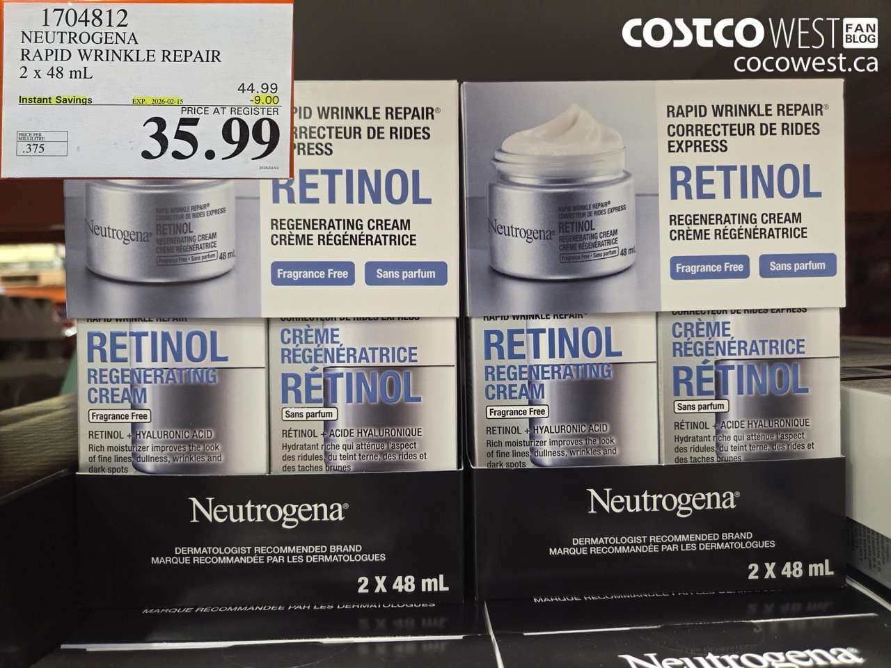 NEUTROGENA RAPID WRINKLE REPAIR 2 x 48 mL