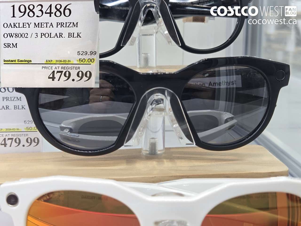 OAKLEY META PRIZM OW8002 / 3 POLAR. BLK SRM