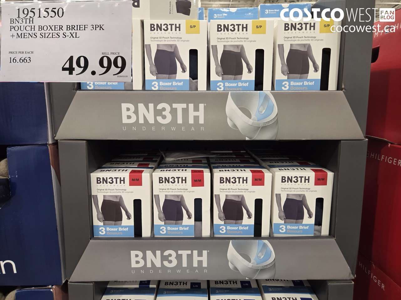 POUCH BOXER BRIEF 3PK + MENS SIZES S-XL