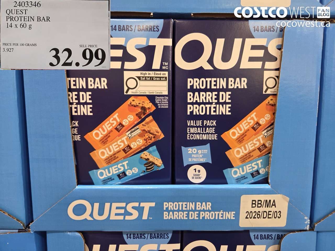 QUEST PROTEIN BAR 14 X 60 G