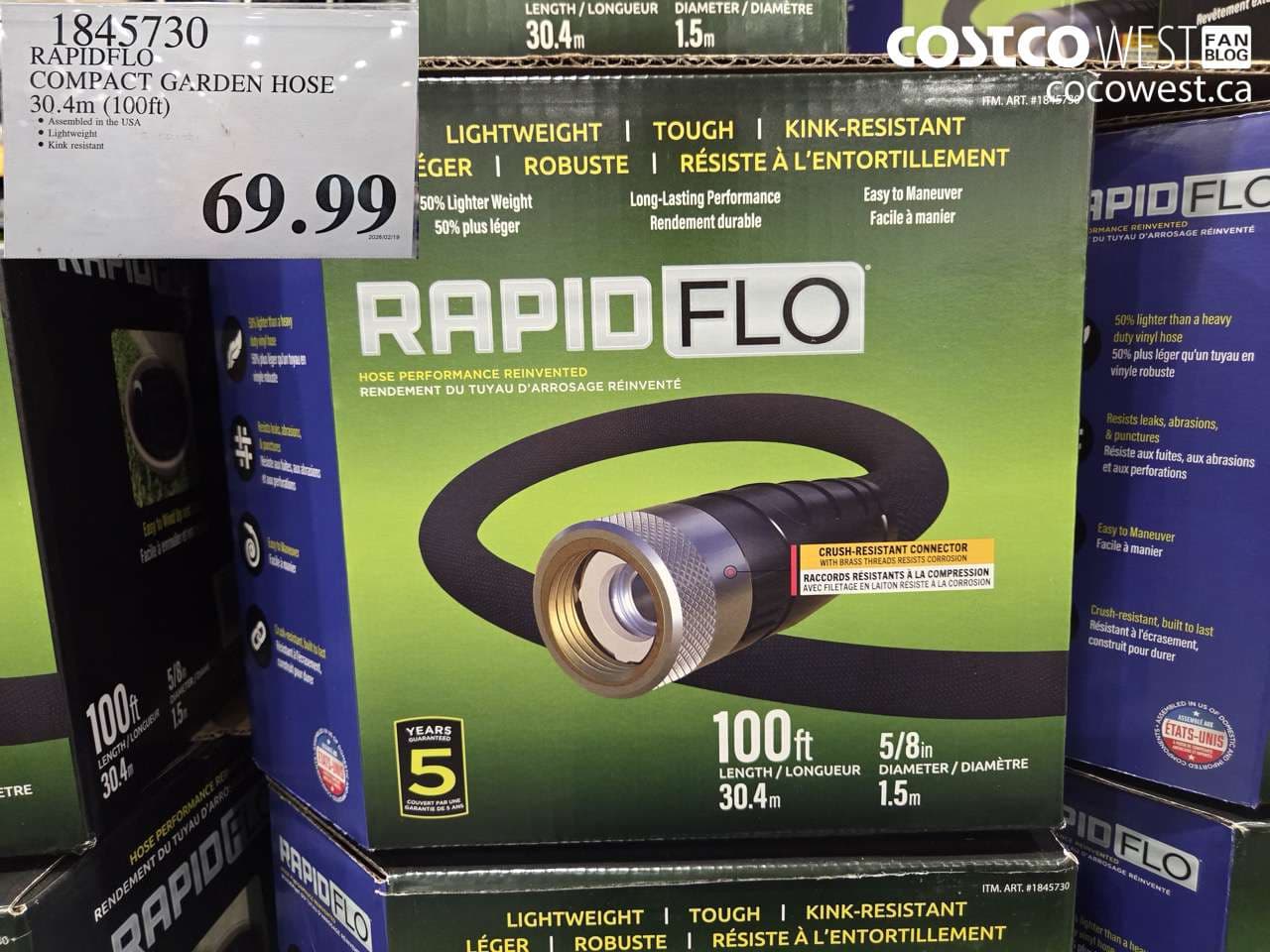 rapidflo compact garden hose 304m 100ft