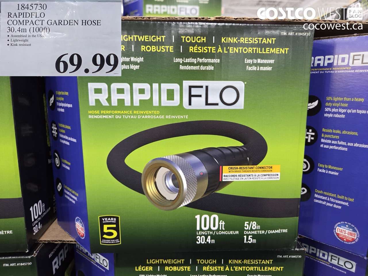RAPIDFLO COMPACT GARDEN HOSE 30.4m (100ft)