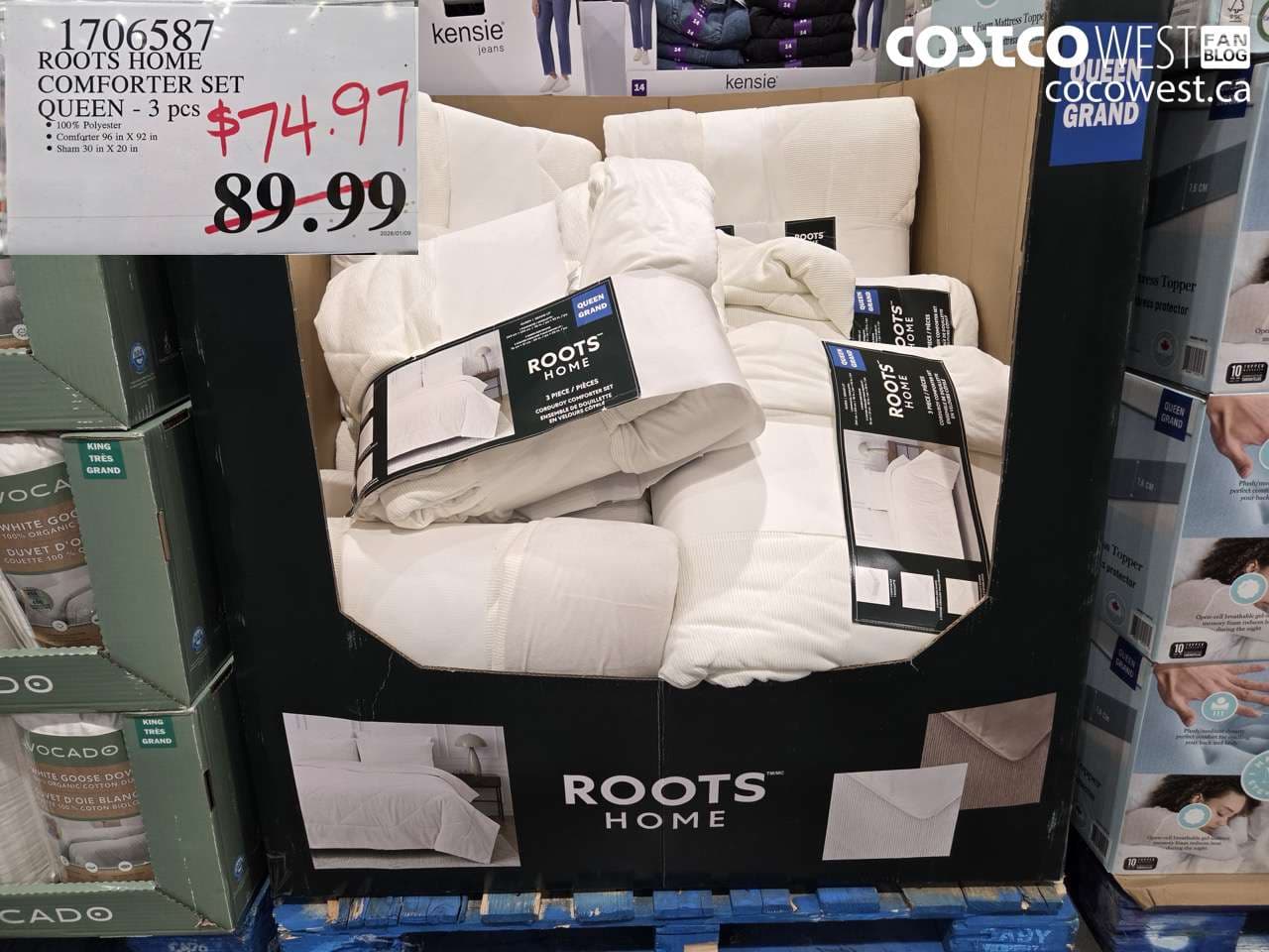 ROOTS HOME COMFORTER SET QUEEN - 3 pcs