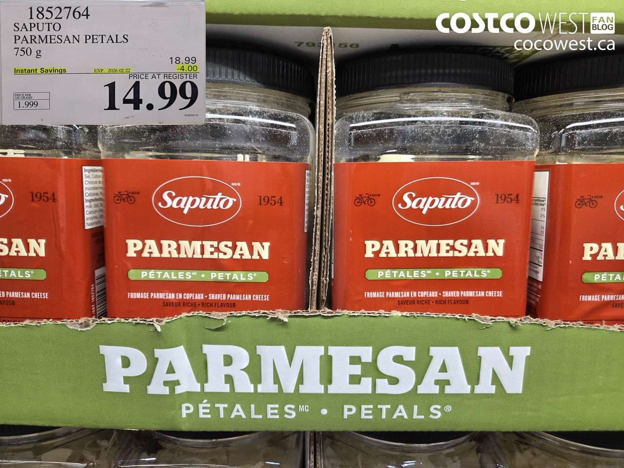 SAPUTO PARMESAN PETALS 750 g